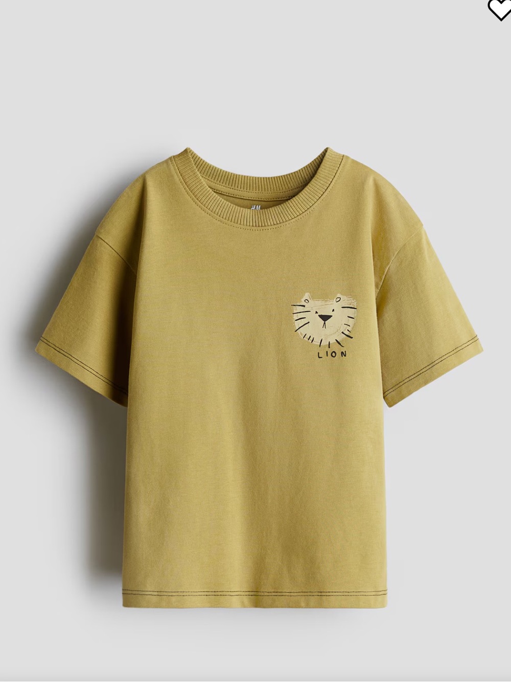 H&M toddler Lion Graphic T-Shirt - Brown